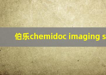 伯乐chemidoc imaging system